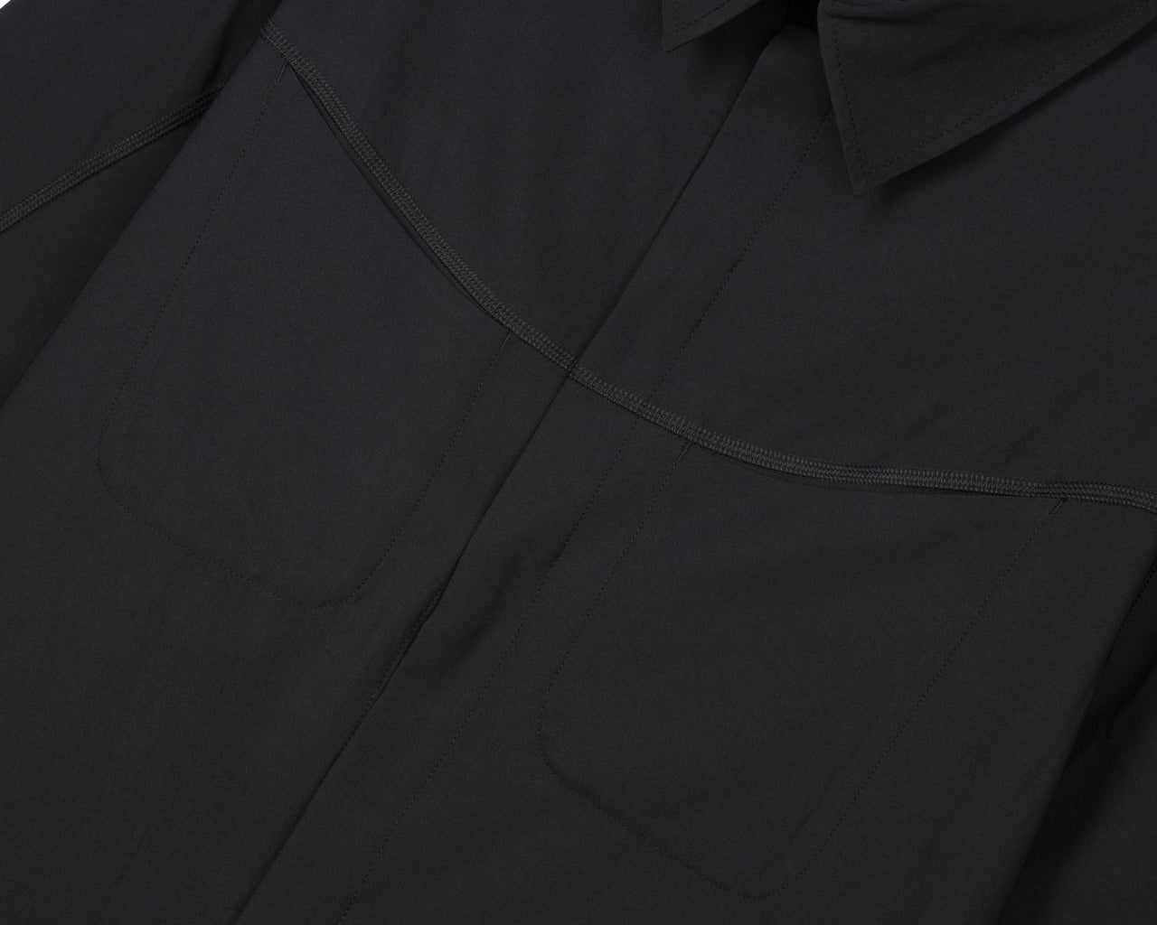 11017 BK peaceshell river shirt black front pockets