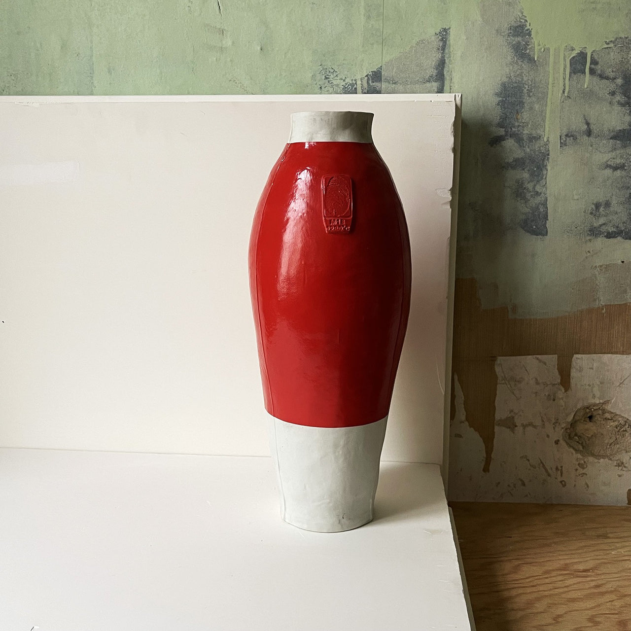 Hella Jongerius Red White Vase