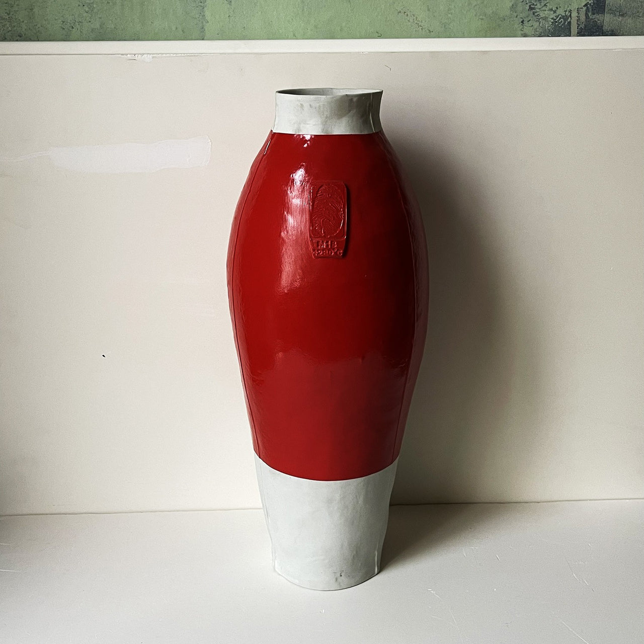 Hella Jongerius Red White Vase