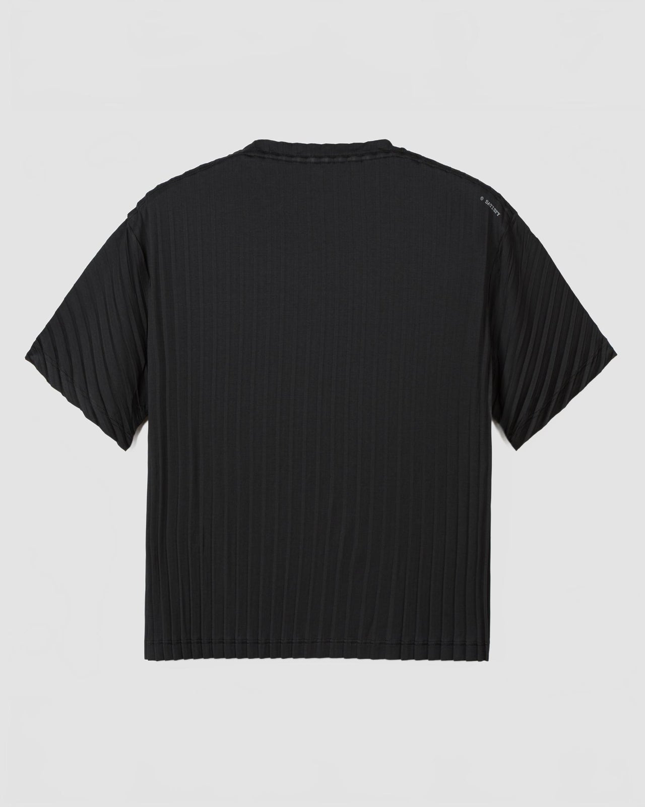 21021 BK SA auralite pleated t shirt black back 972f87a9 f028 46a4 8a8a 96b64f62d0ef