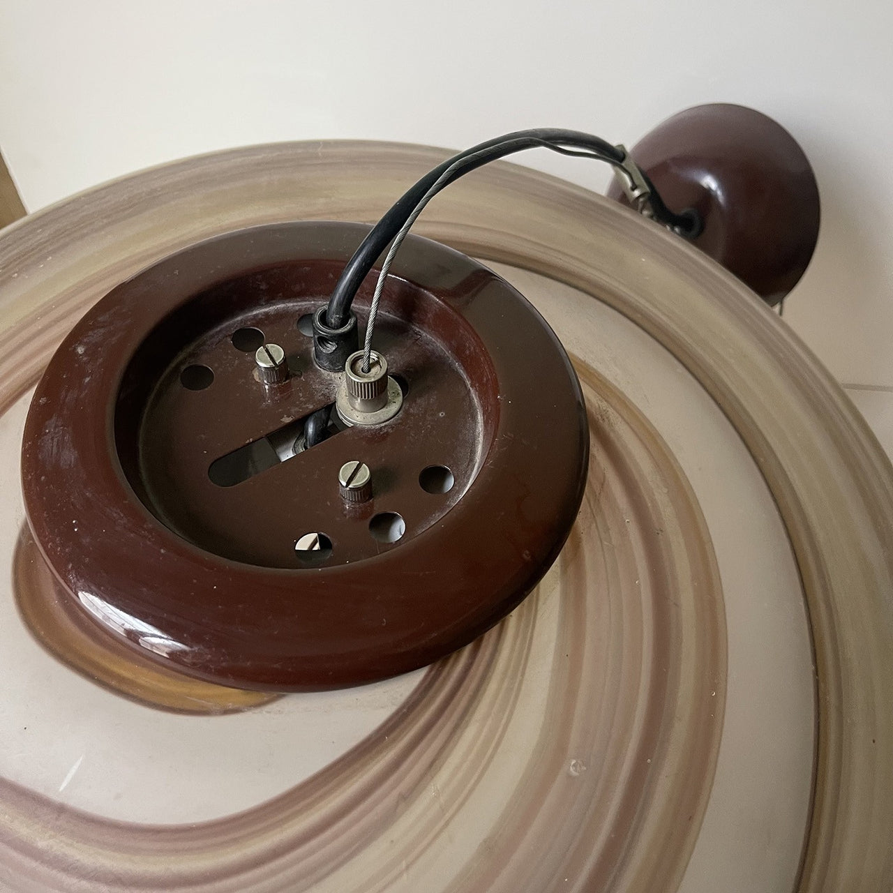 Gaetano Sciolari Murano ceiling Lamp circa 1970