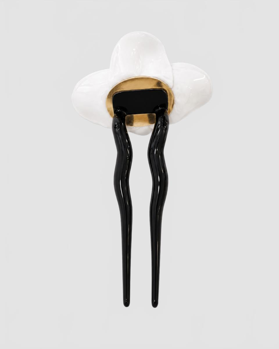 C3 89pingle 20 C3 80 20Cheveux 20 C3 80 20Ornement 20Floral 20 20Tetier 20 20Blanc 20 2F 20Noir 204