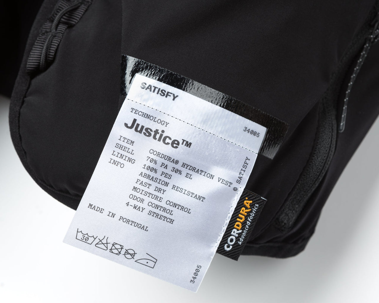 34005 BK SA justice cordura 5l hydration vest black label