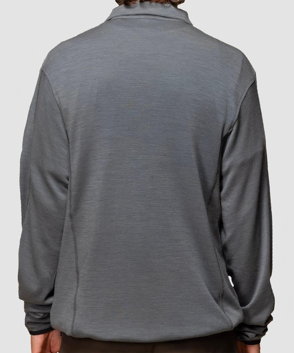 Tee-shirt Incognito demi-zippe gris