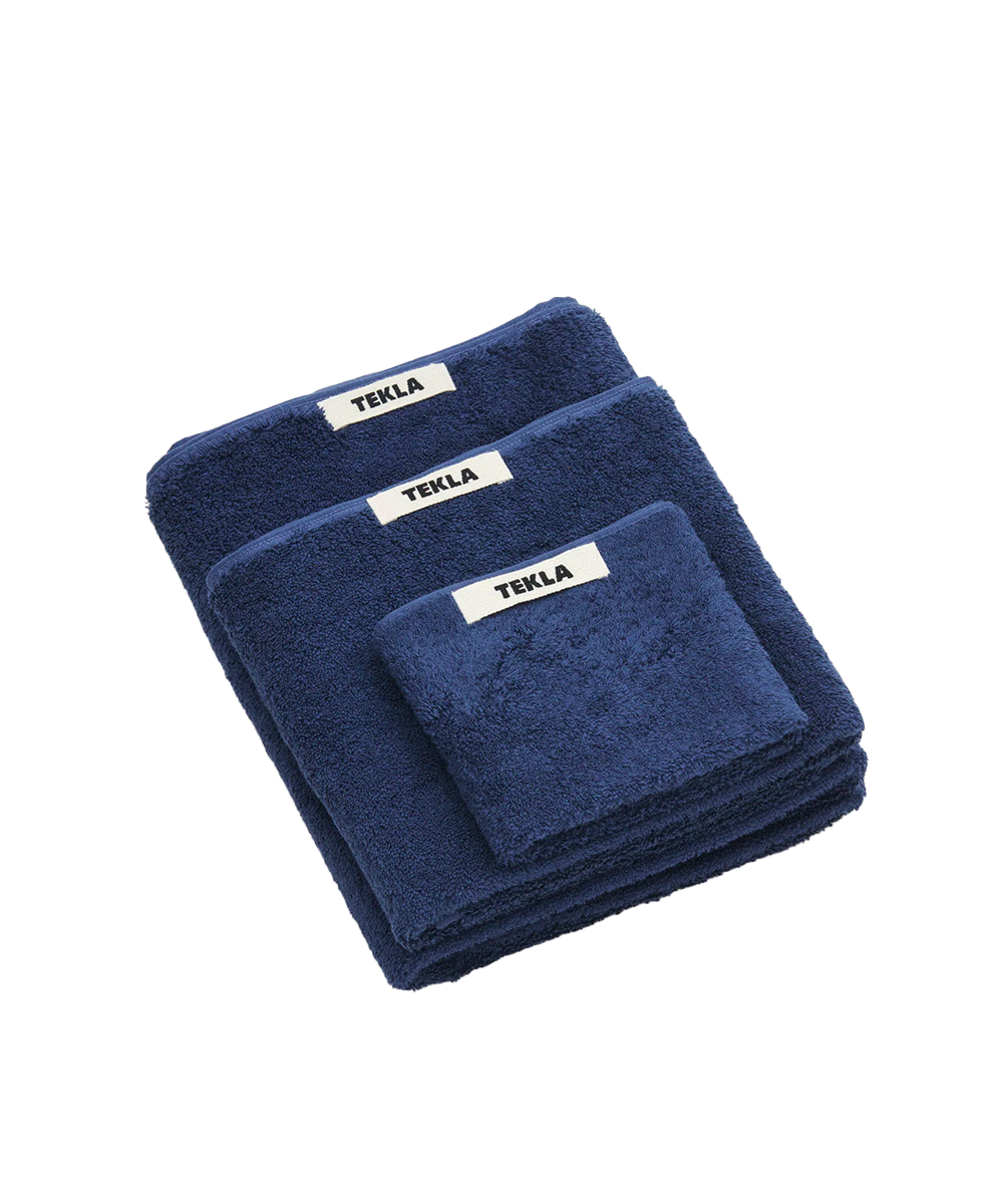 Serviette Main bleu marine