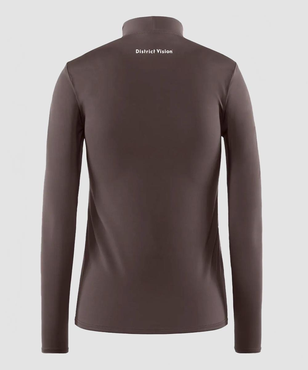 T-shirt manches longues col montant terre