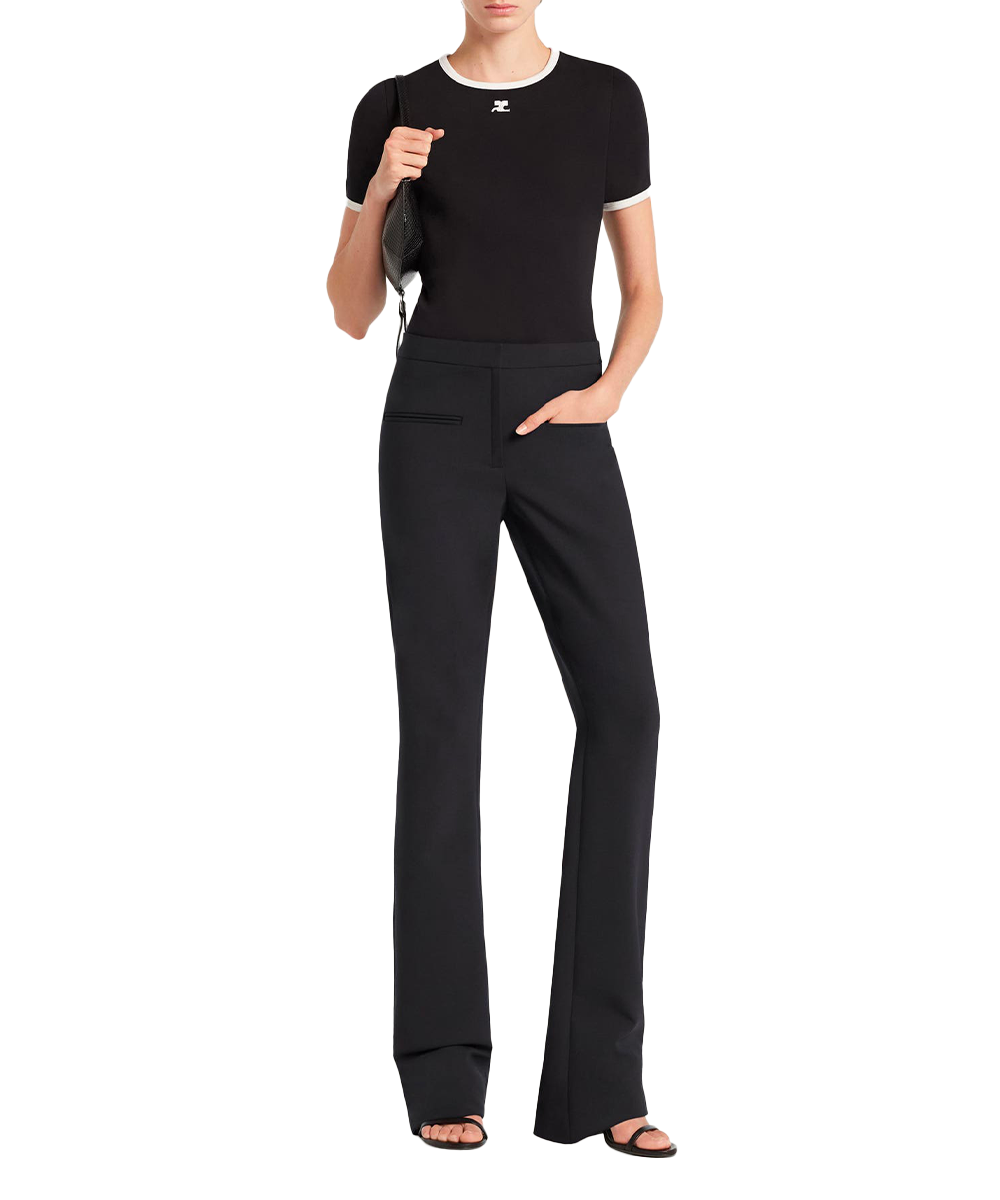 T-shirt Contrast Signature noir/blanc heritage