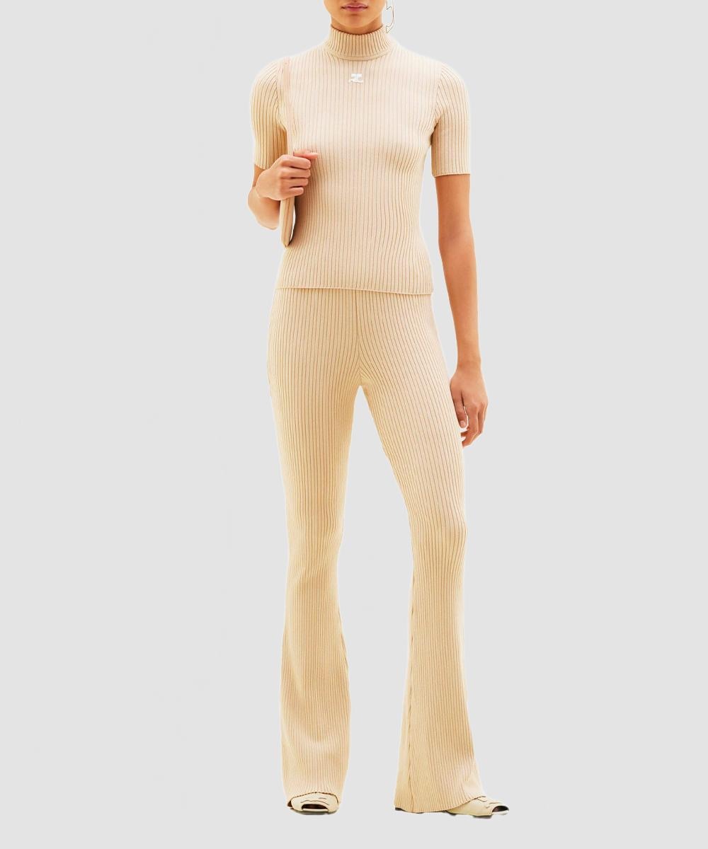 Pull Reedition manches courtes cappuccino