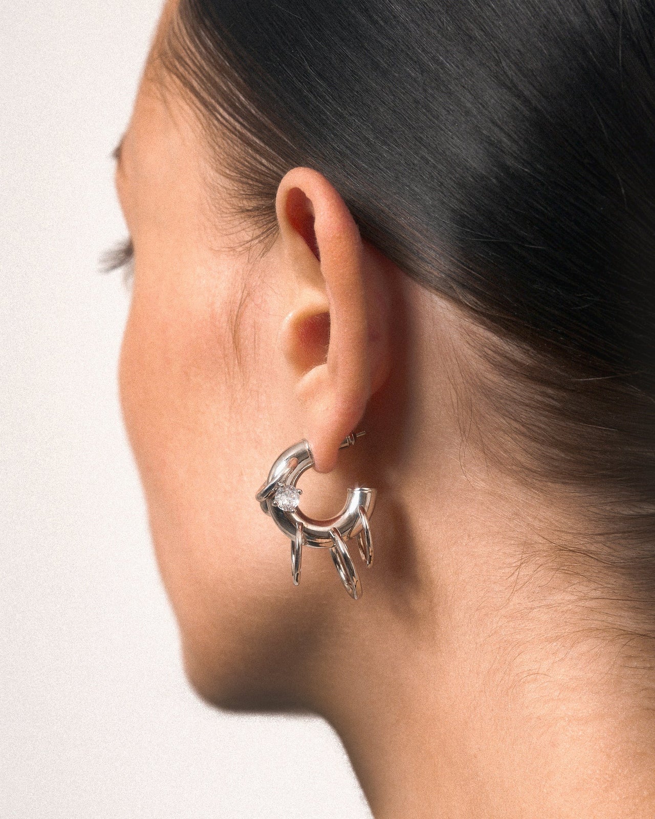 Pierced Hoops - Panconesi - Silver