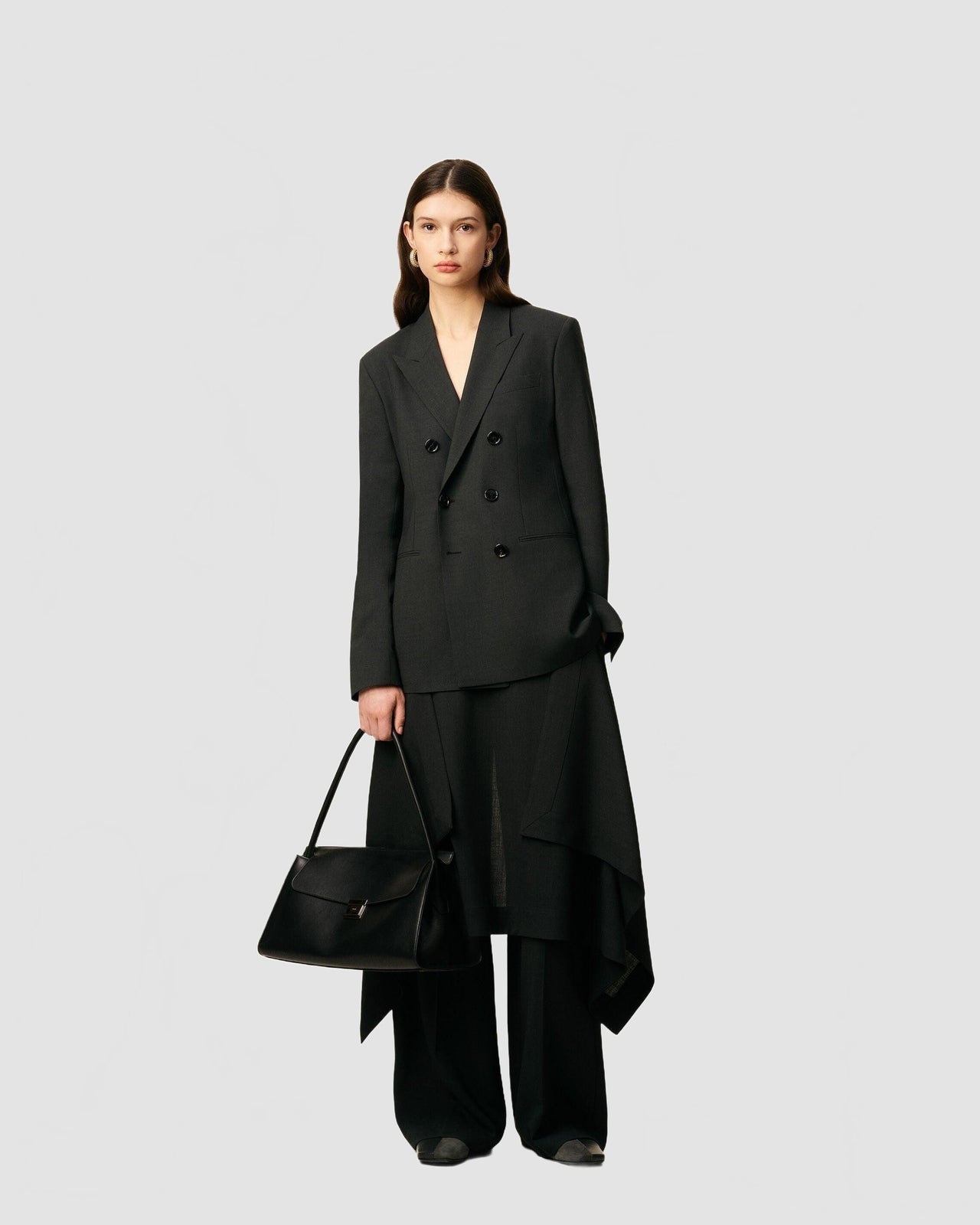 Veste Loose Croisée - Ami - Anthracite