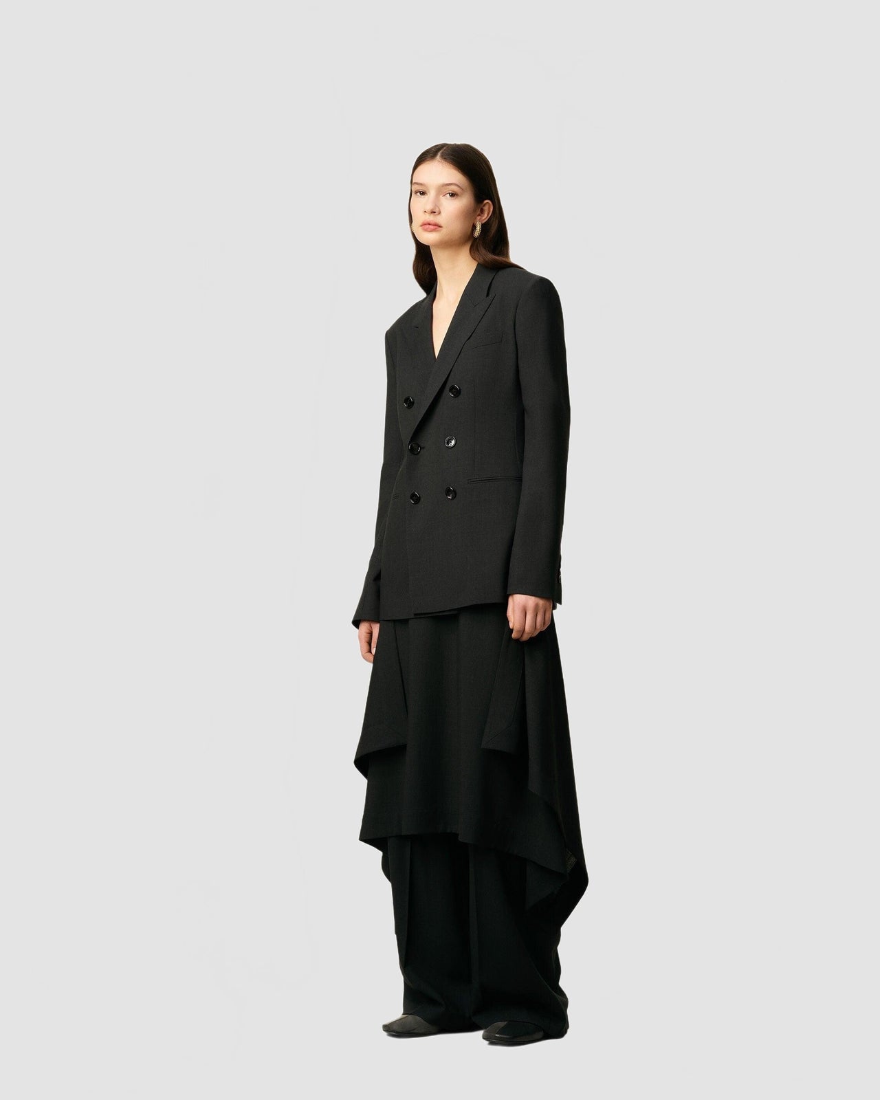Veste Loose Croisée - Ami - Anthracite