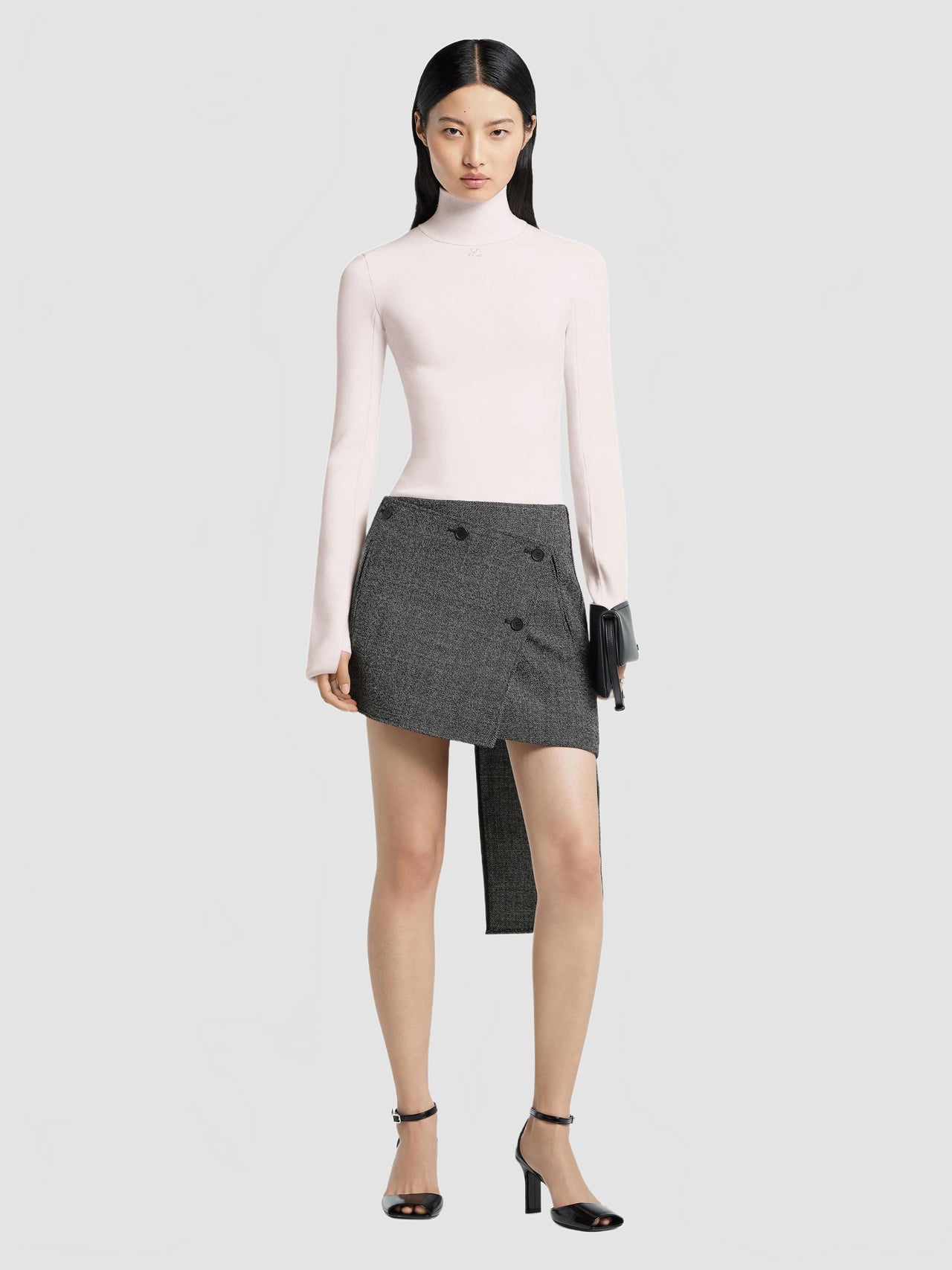Interlock Mockneck Sweater - Courreges - Powder Pink