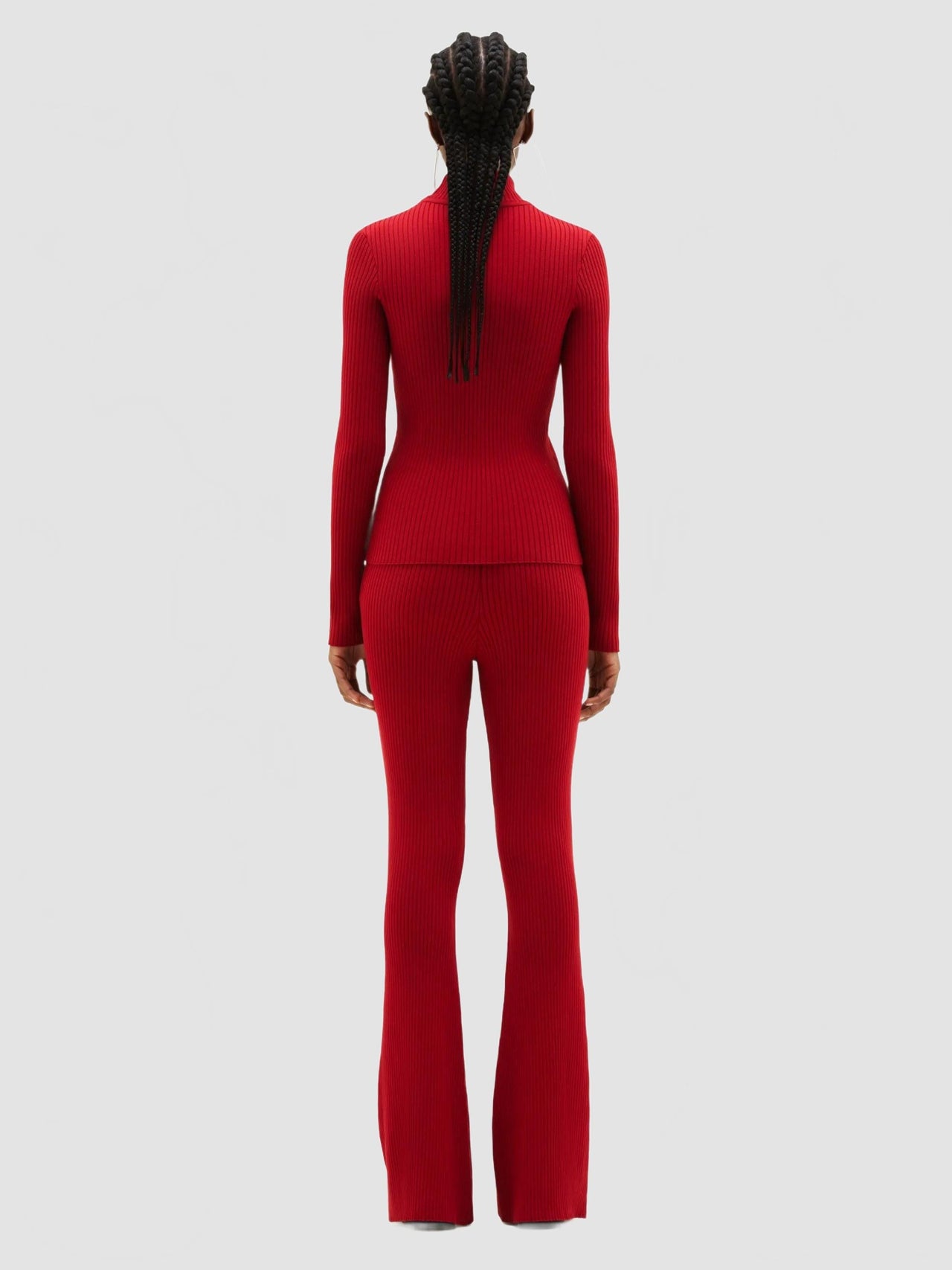Reedition Knit Ls Jumper - Courreges - Red