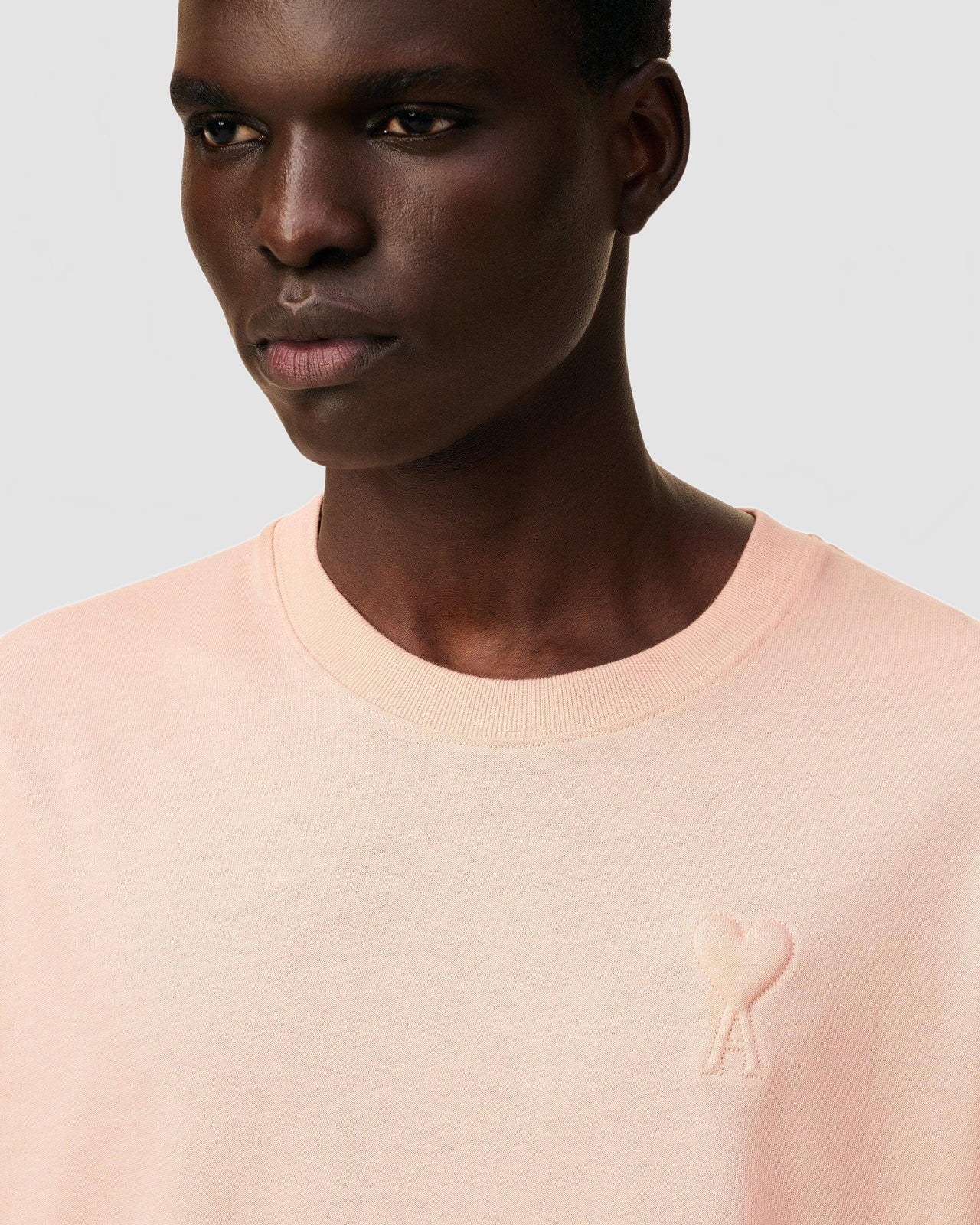 Tshirt Grand Adc Embosse - Ami - Poudre