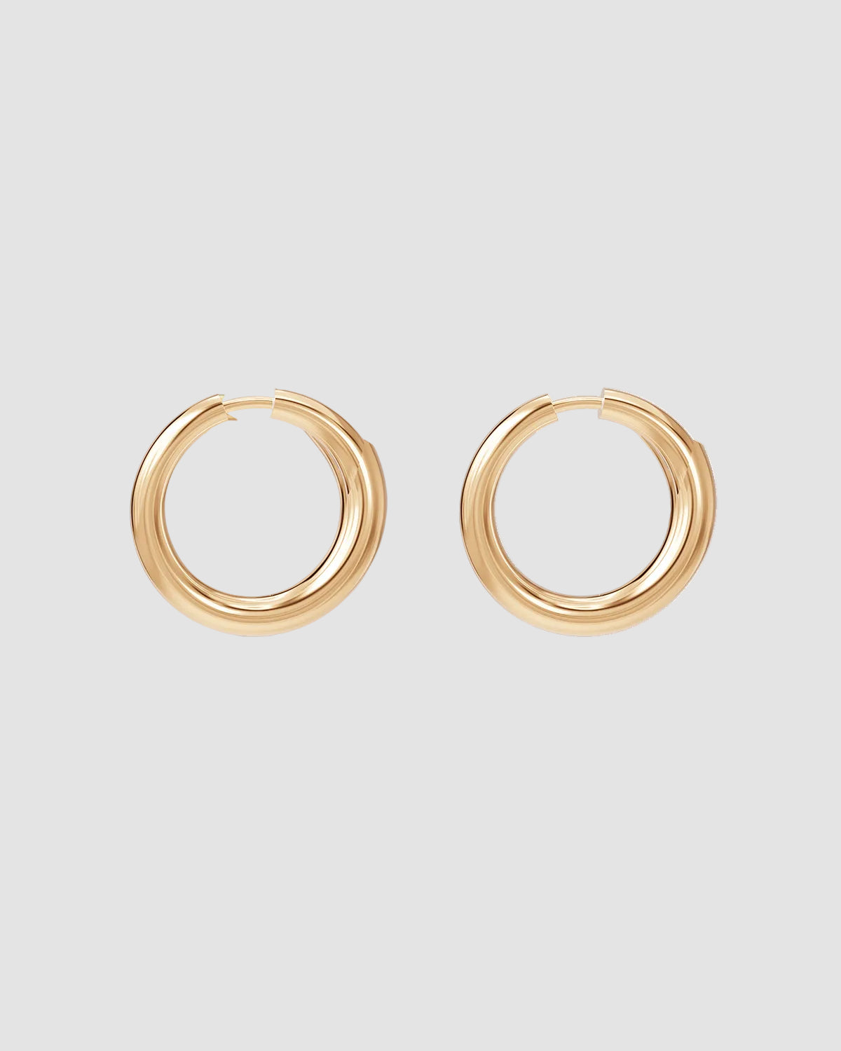 Boucle D oreille Creole Biseau - Charlotte Chesnais - Vermeil