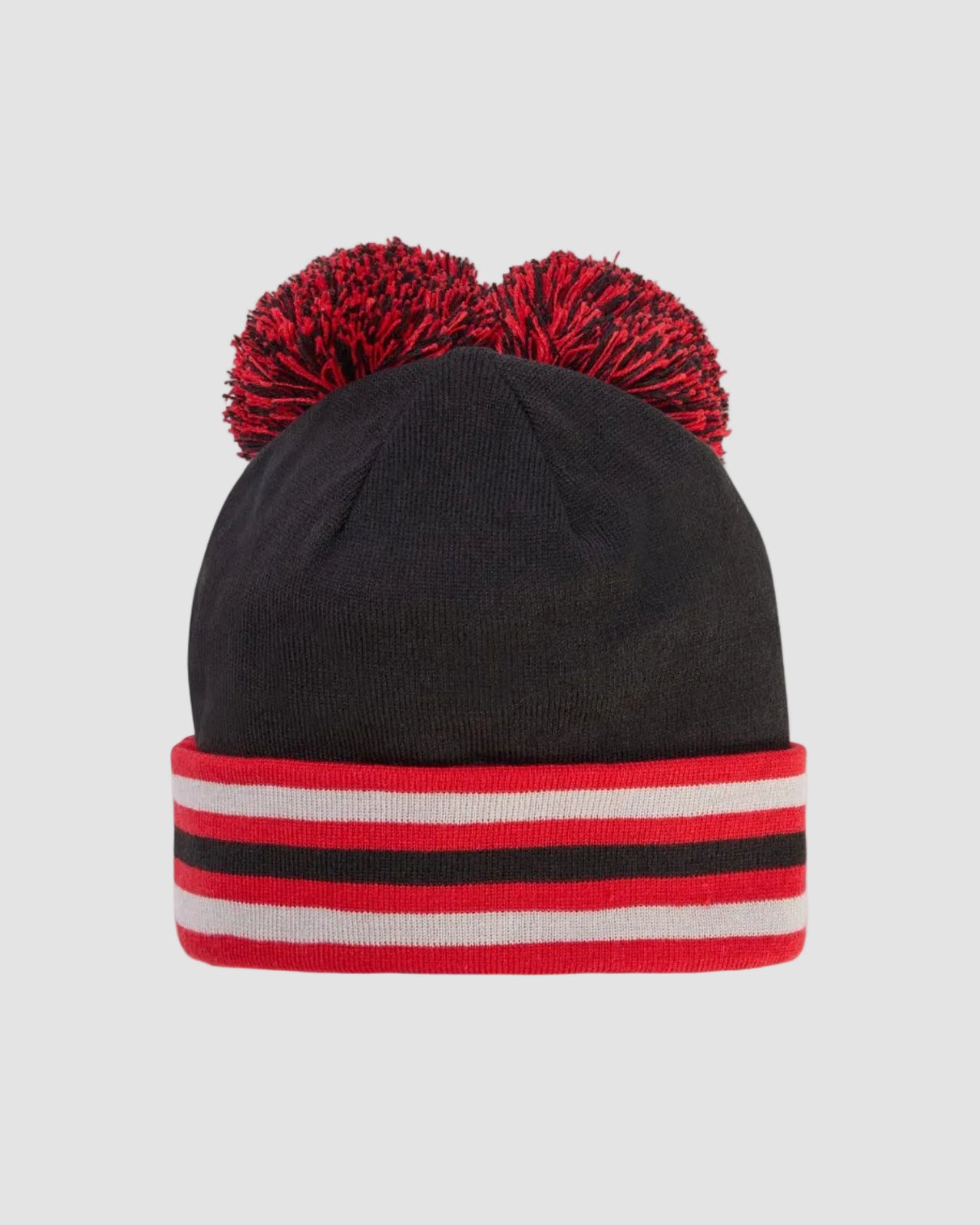 Pom Pom Beanie - Adidas X Avavav - Black / Better Scarlet