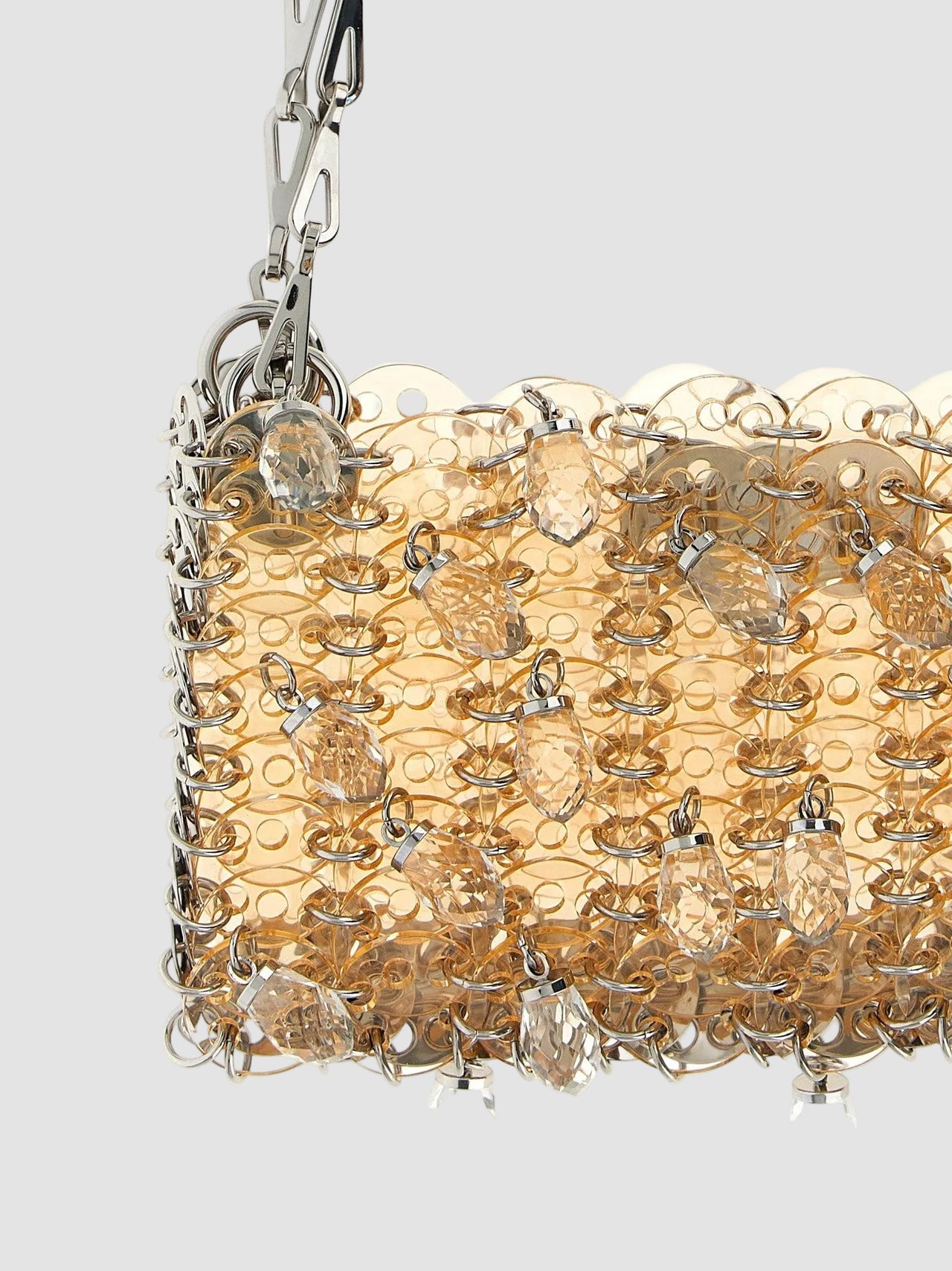 1969 Nano Crystal Resin Bag - Rabanne - Transparent Pink