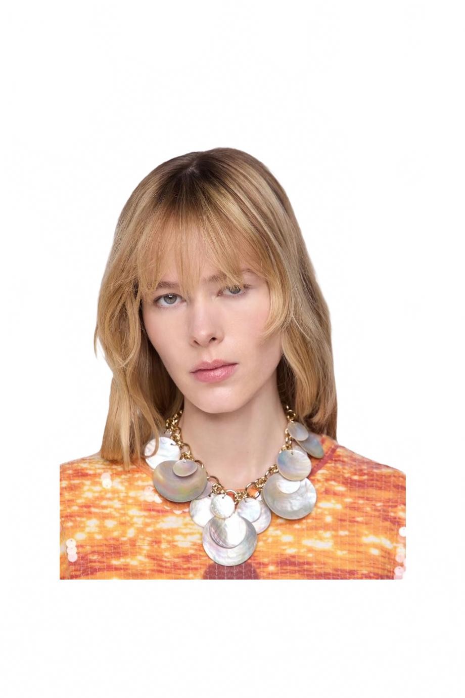 Collier Pastilles Coquillage - Rabanne - Nacre