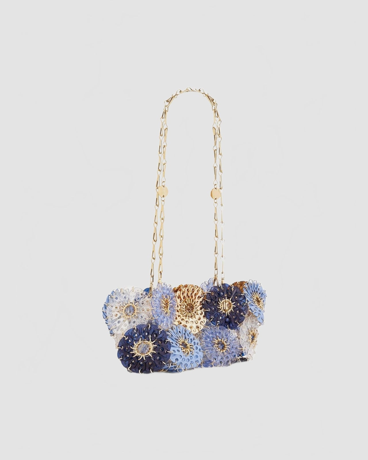 Sac Flower 1969 - Rabanne - Bleu / Gold