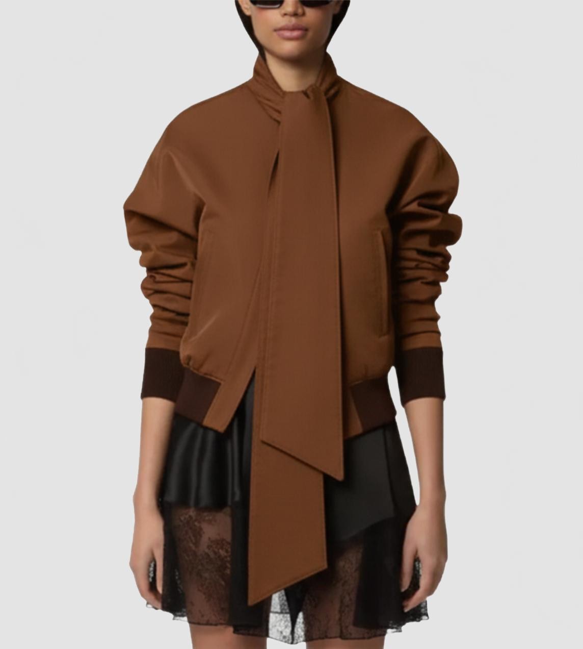 Blouson Ottoman A Echarpe - Nina Ricci