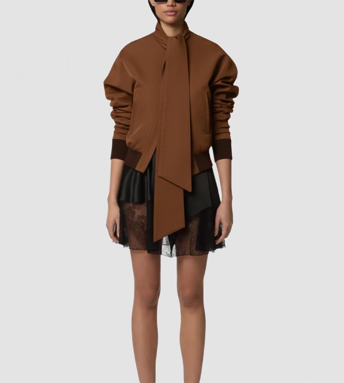 Blouson Ottoman A Echarpe - Nina Ricci