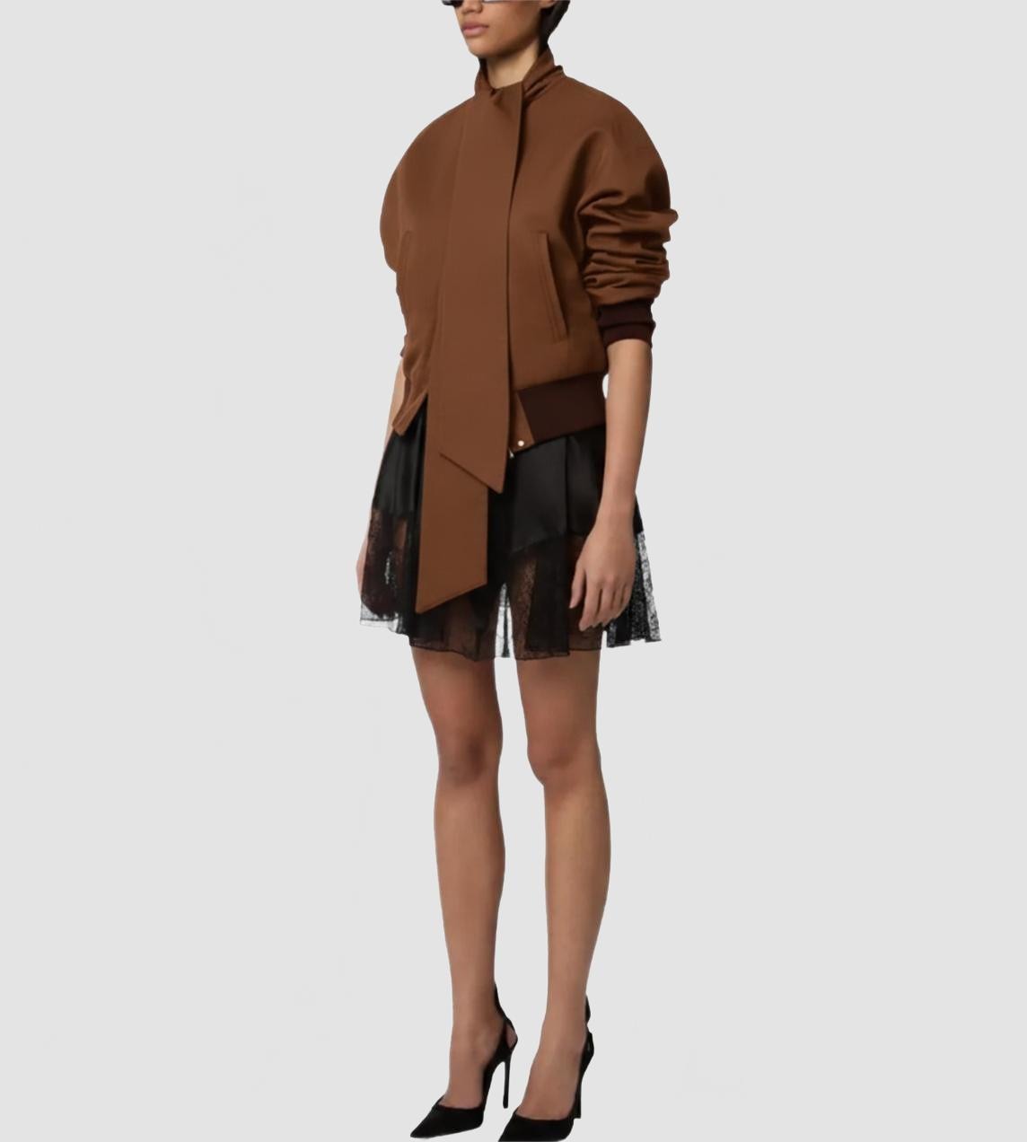 Blouson Ottoman A Echarpe - Nina Ricci