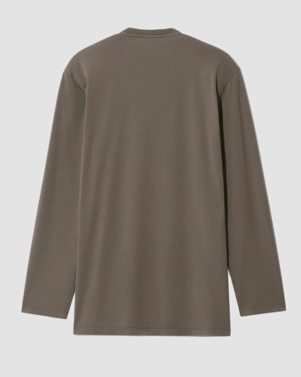 T-shirt Roundneck Long Sleeves - Rier - Camoscio Cotton