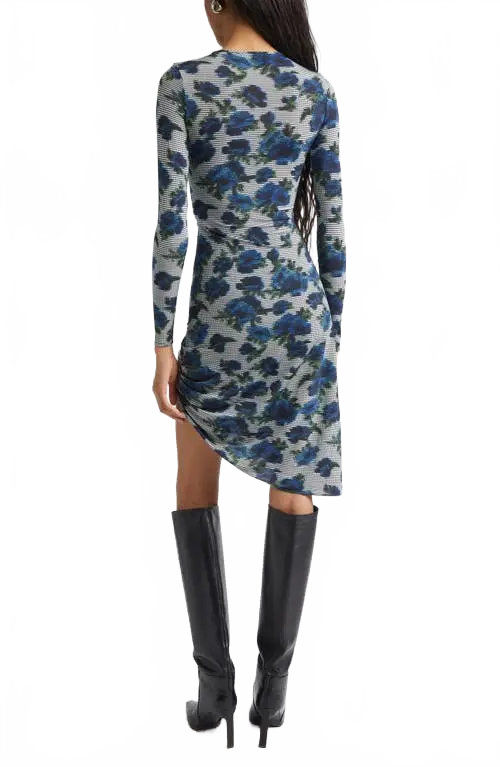 Suspended Ascii Midi Dress - Coperni - Print-Blue