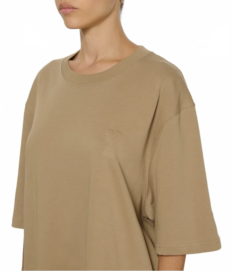 Tshirt Grand Adc Embosse - Ami - Camel