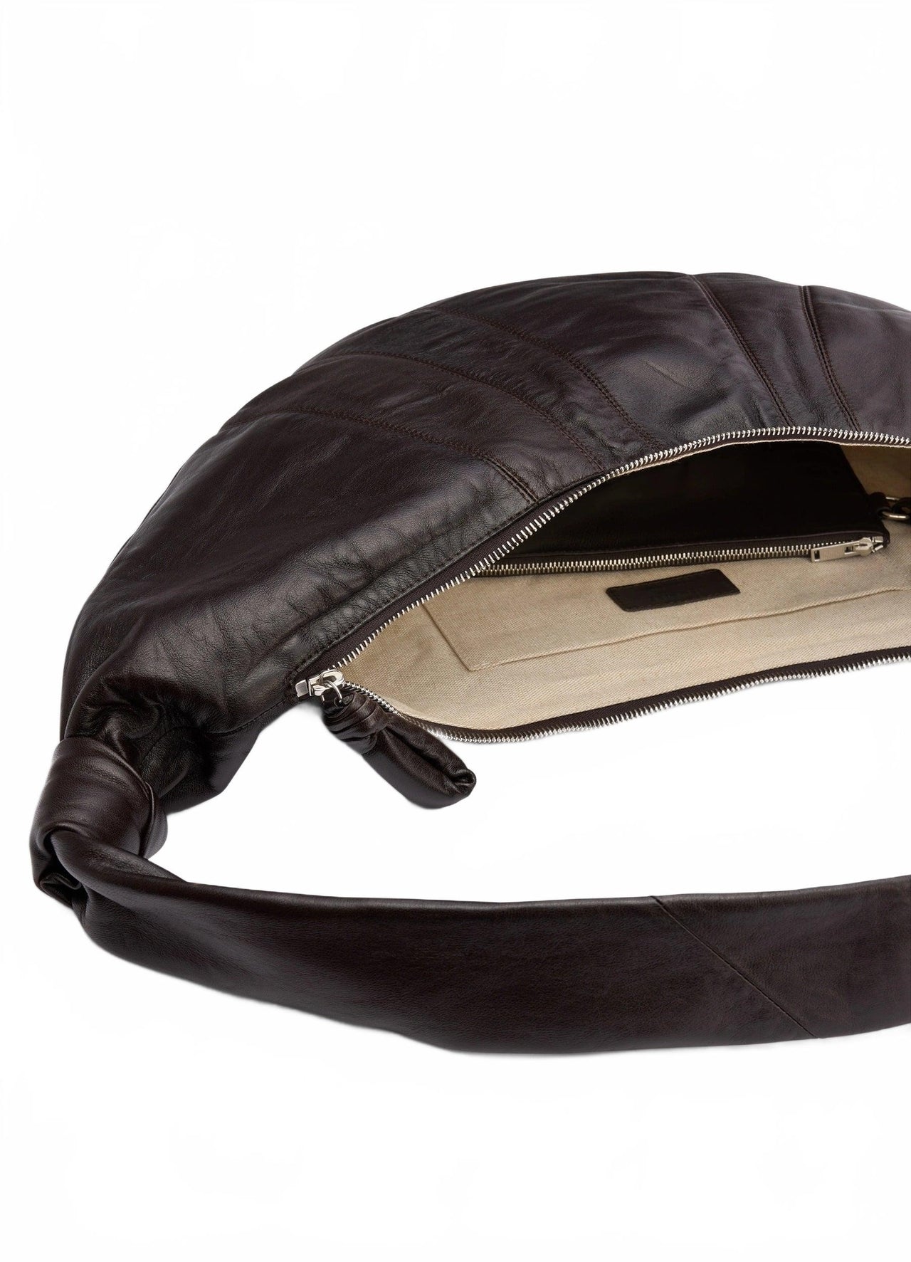 Large Croissant Bag - Lemaire - Dark Chocolate