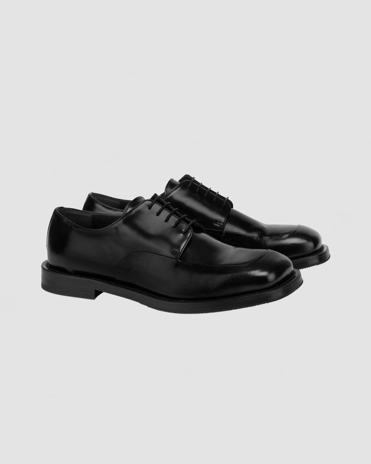 Derby En Veau Brossé Homme - Moschino - Noir
