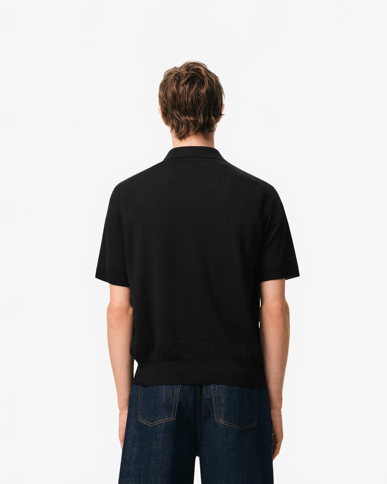 Polo Manches Courtes Avec Ami De Coeur Contraste - Ami - Noir / Noir