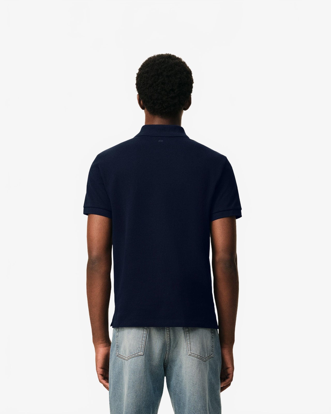 Polo Ami De Coeur Rouge Pique Leger - Ami - Bleu Nuit