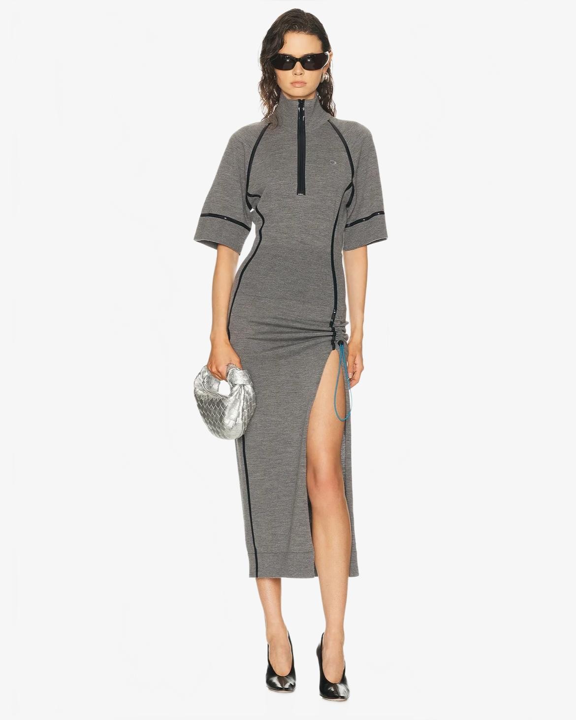 Tech Merino Dress - Coperni - Grey