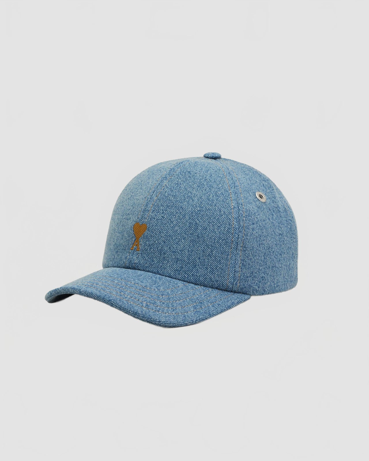 Casquette Broderie Ami De Coeur Tabac Denim - Ami - Bleu Used