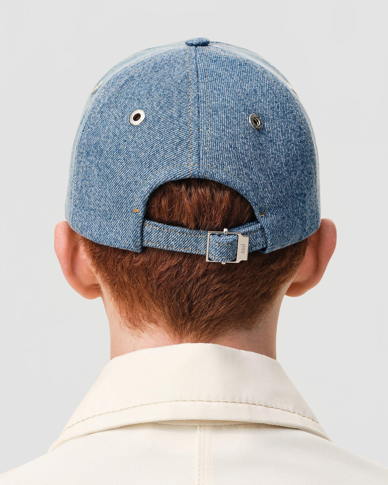 Casquette Broderie Ami De Coeur Tabac Denim - Ami - Bleu Used