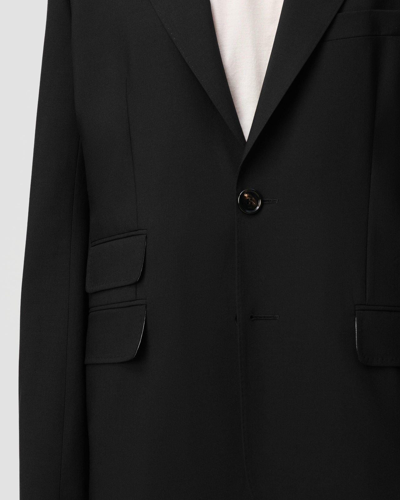 Veste Boxy Gabardine De Laine - Ami - Noir