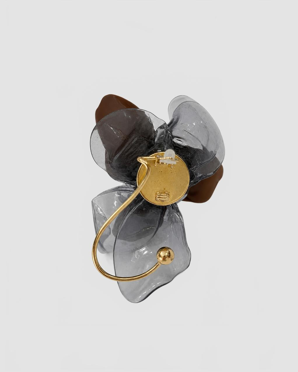 Boucle 20D 27oreille 20Unique 20 C3 80 20Ornement 20Floral 20 20Tetier 20 20Brown 20 2F 20Pearl 202