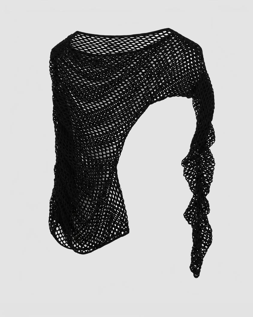 Fishnet 20Scrunch 20Top 20 20Vaquera 20 20Black 202