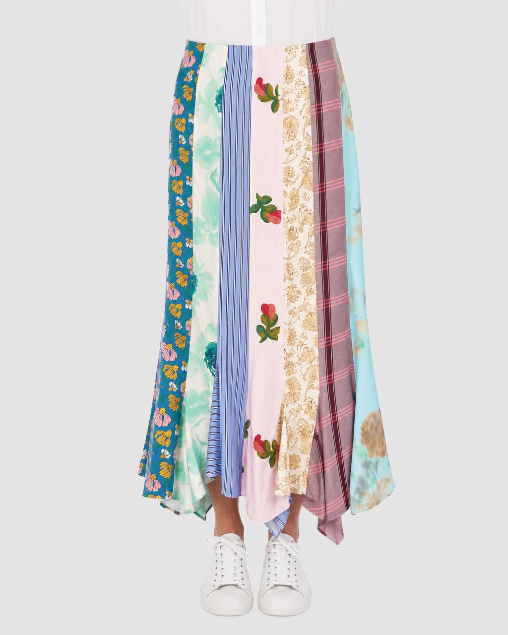 Jupe 20Patchwork 20En 20Coton 20 20Moschino 20 20Multicolor 203