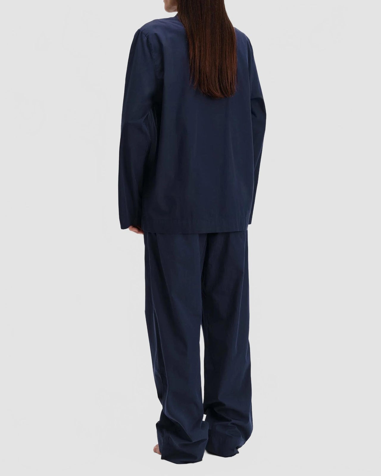 Tekla Poplin Sleepwear Hero True Navy female SWT TN 3