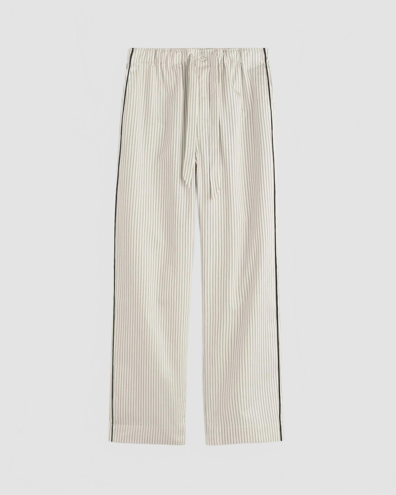 Tekla Sateen Pants Brown Pin Stripes Male Thumbnail 5
