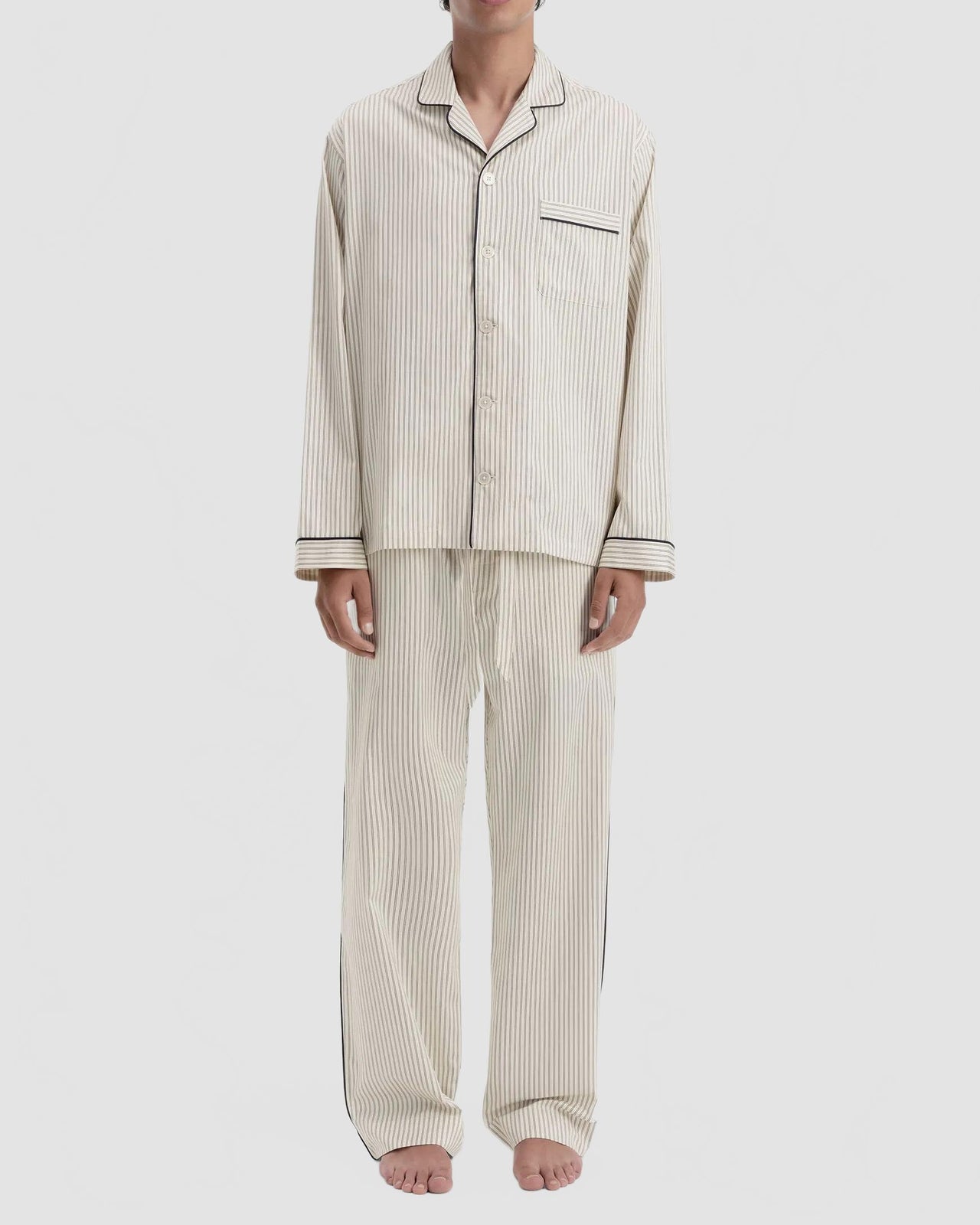 Tekla Sateen Sleepwear Brown Pin Stripes Male 2 2520 25281 2529
