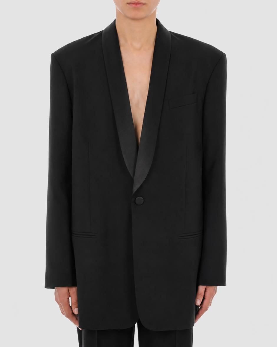 Veste 20Smoking 20En 20Tissu 20De 20Laine 20 20Moschino 20 20Multi 20Black 203