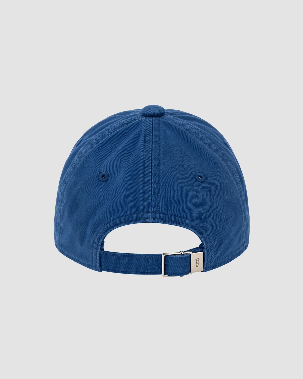 ami paris embroidery cap royal blue washed 2
