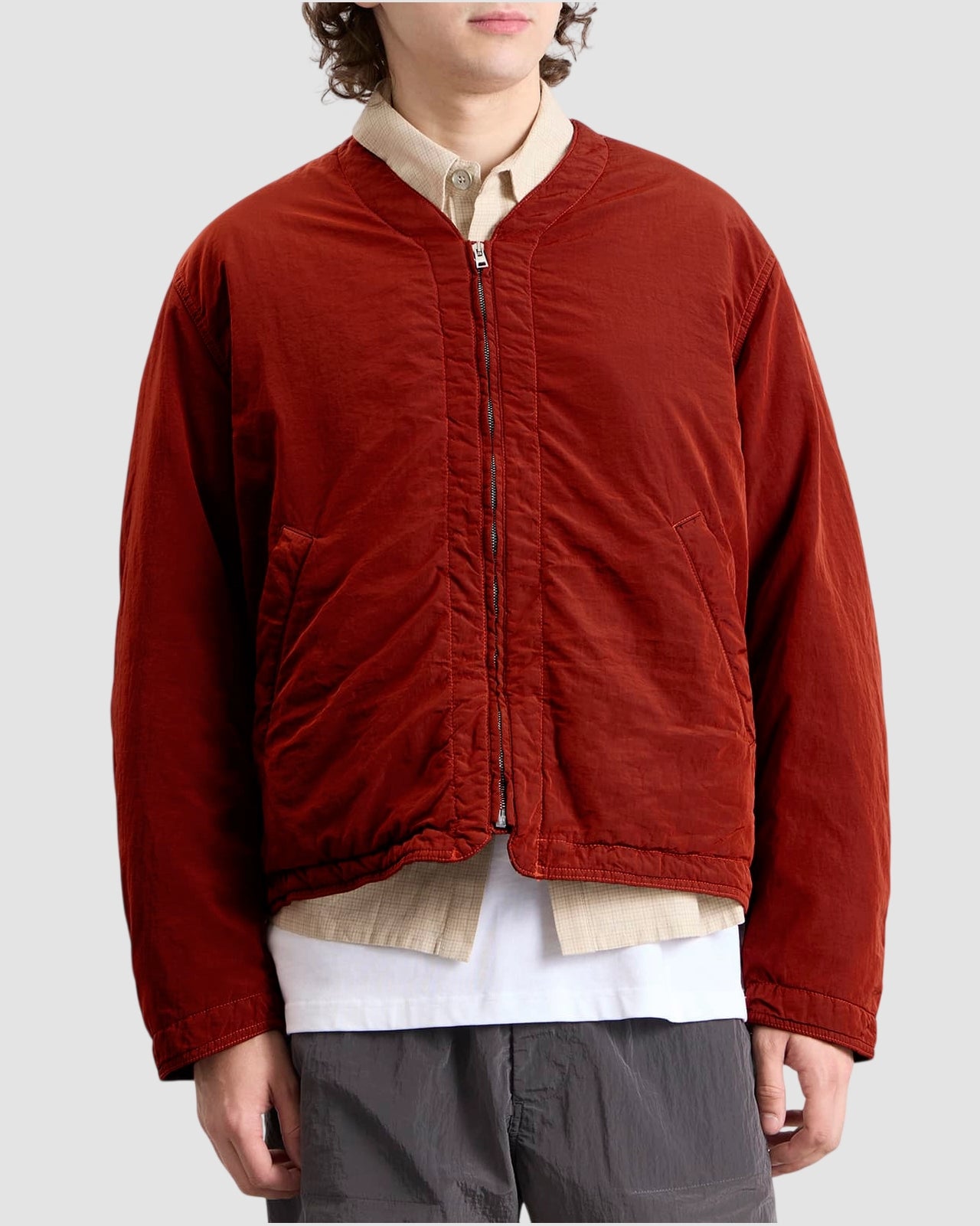 ascender canvas nylon jacket ranra cherry mahogany 2