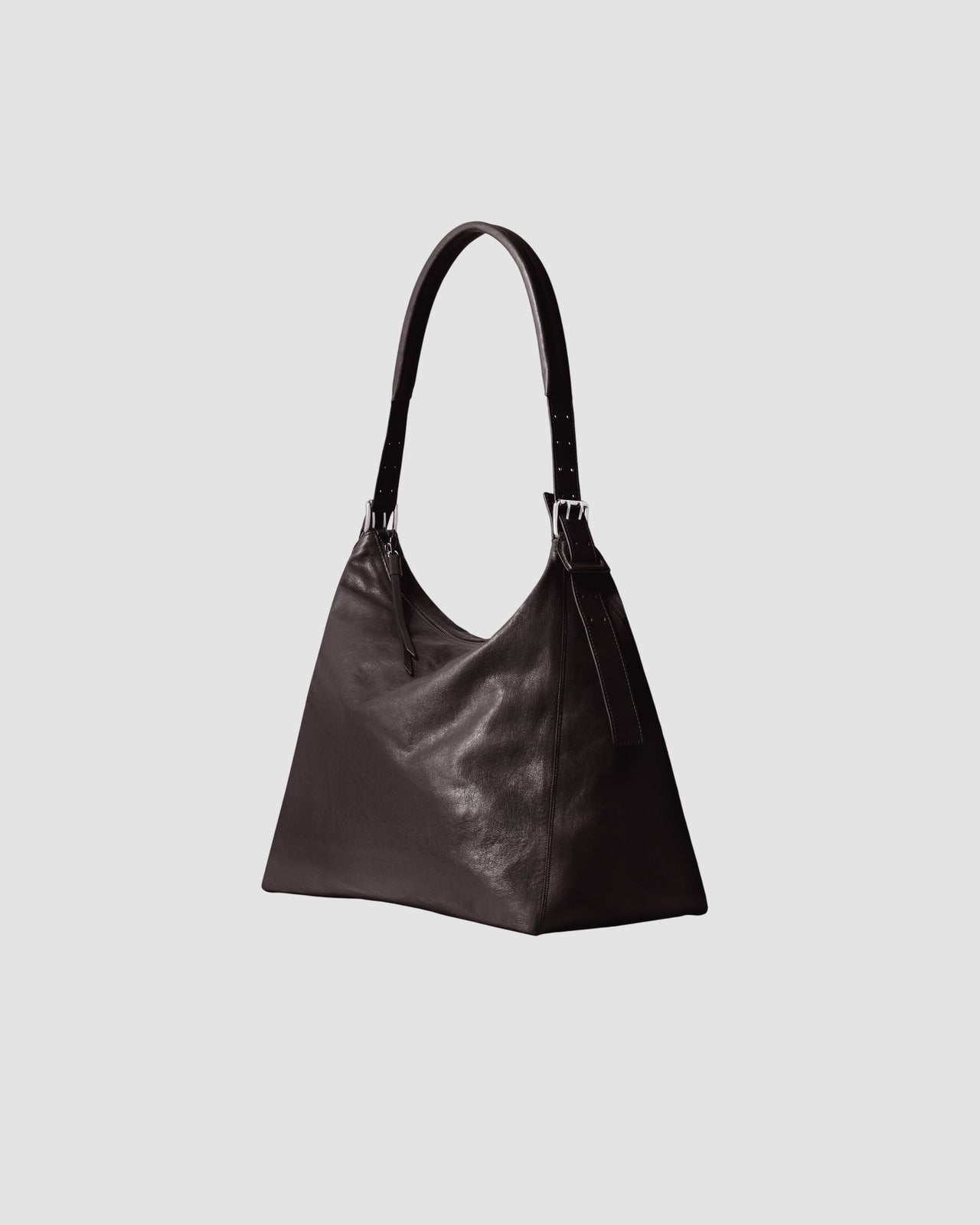 belted hobo bag lemaire dark chocolate 3