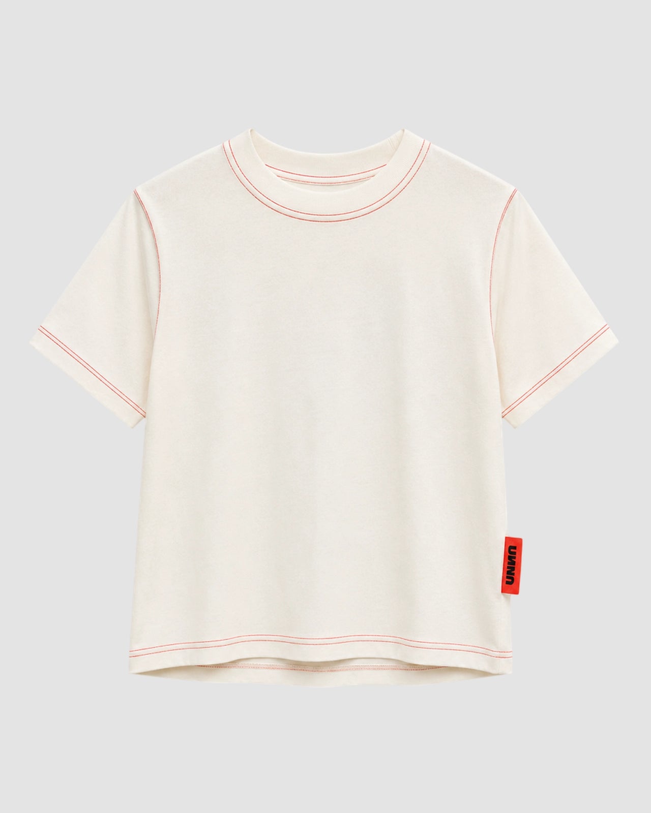 born to jog tee unna vanilla white 2