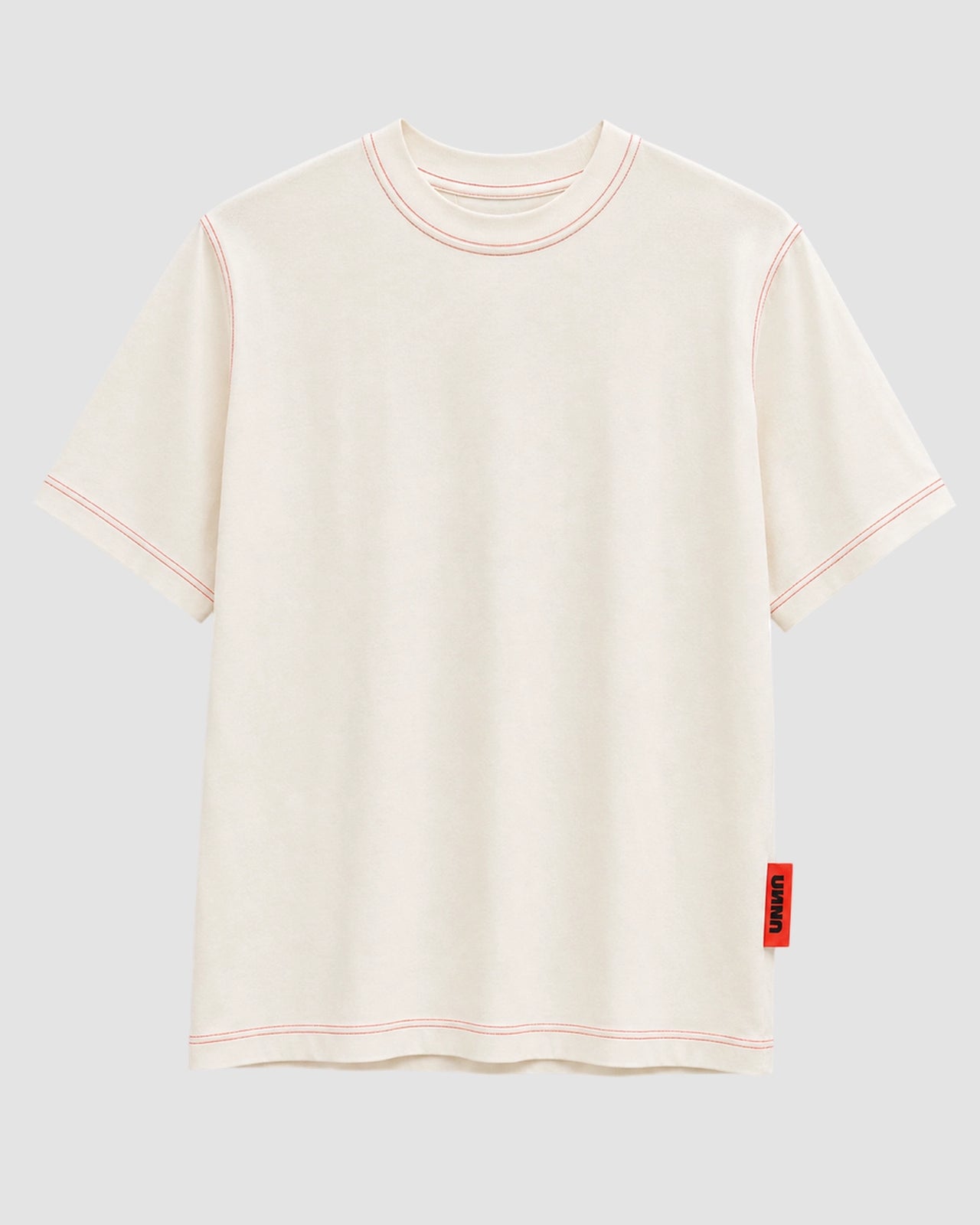 born to jog tee m unna vanilla white 1