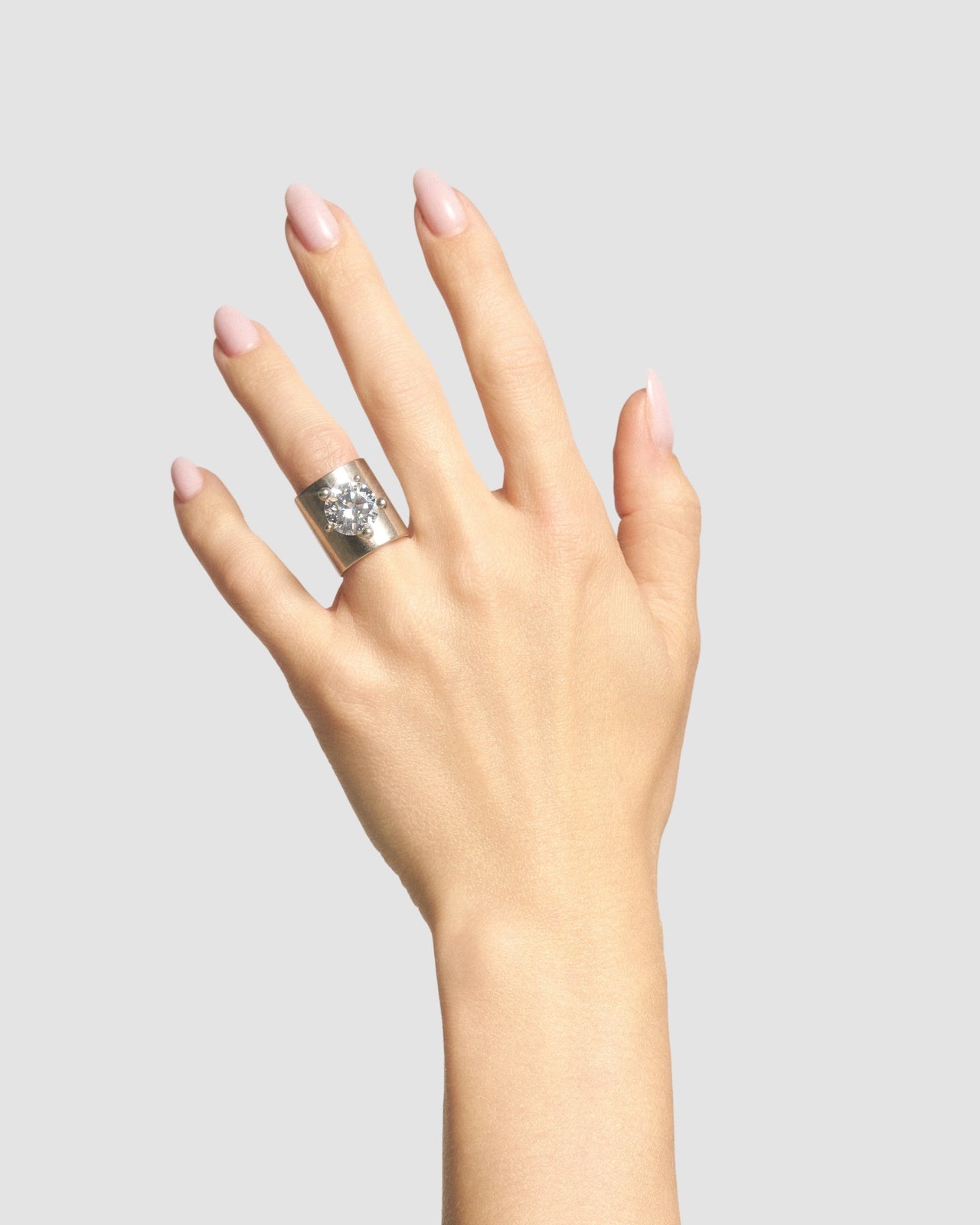 diamanti armour ring large panconesi silver 3
